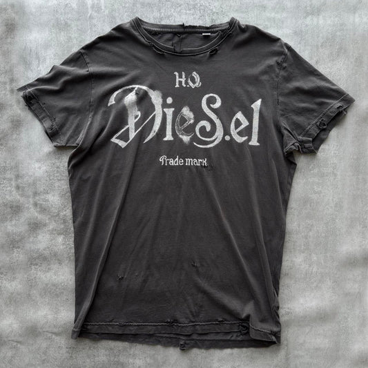 DIESEL DISTRESSED T-SHIRT | O/S, Red
