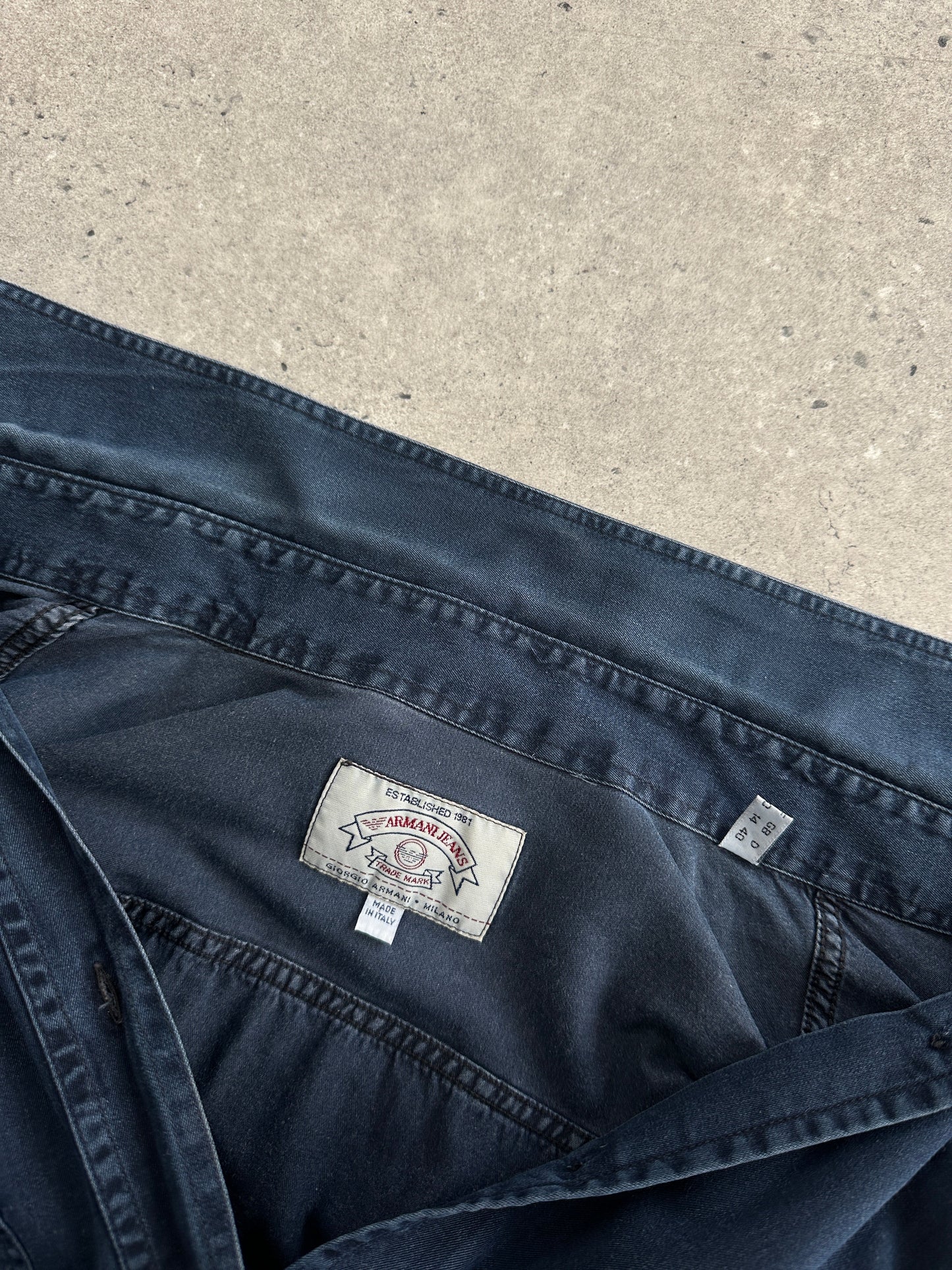 Armani Jeans Denim Logo Shirt - L