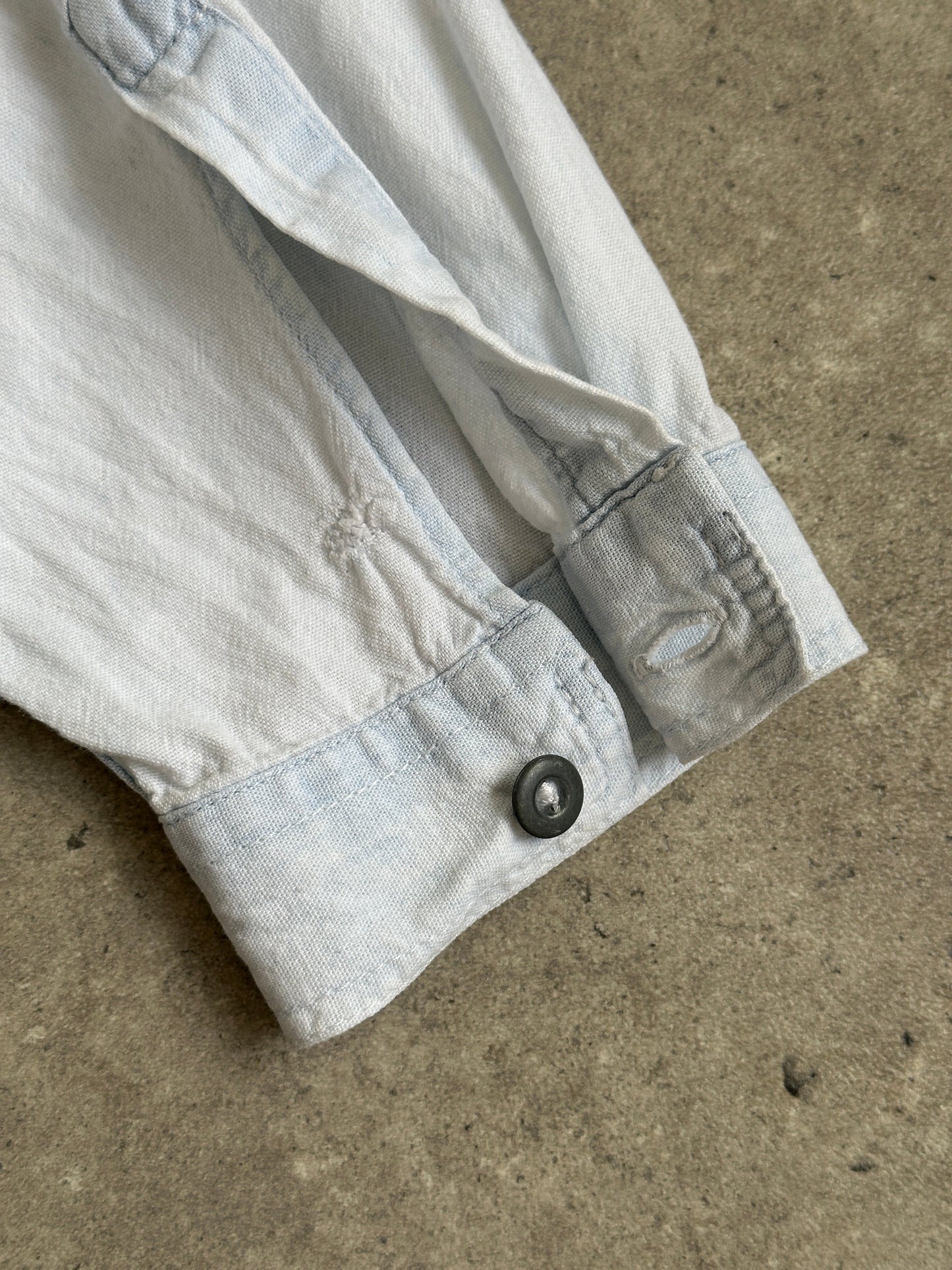 Armani Jeans Light Wash Denim Shirt - XL