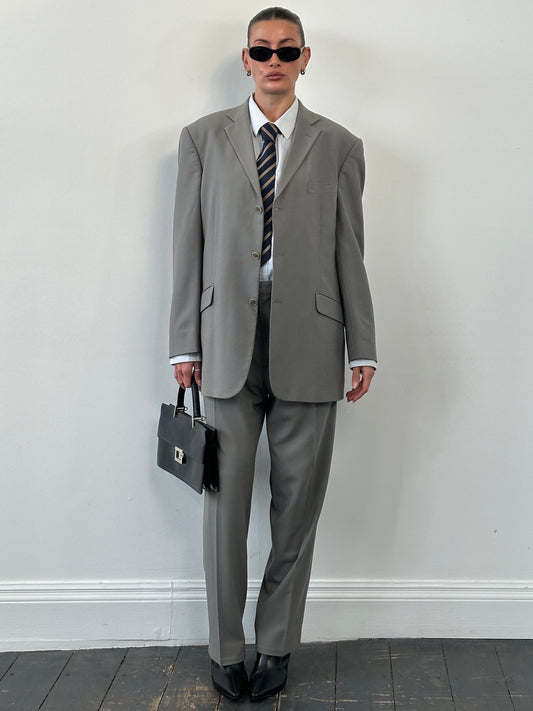 Balmain 1990s Wool Single Breasted Suit - 42R/W34