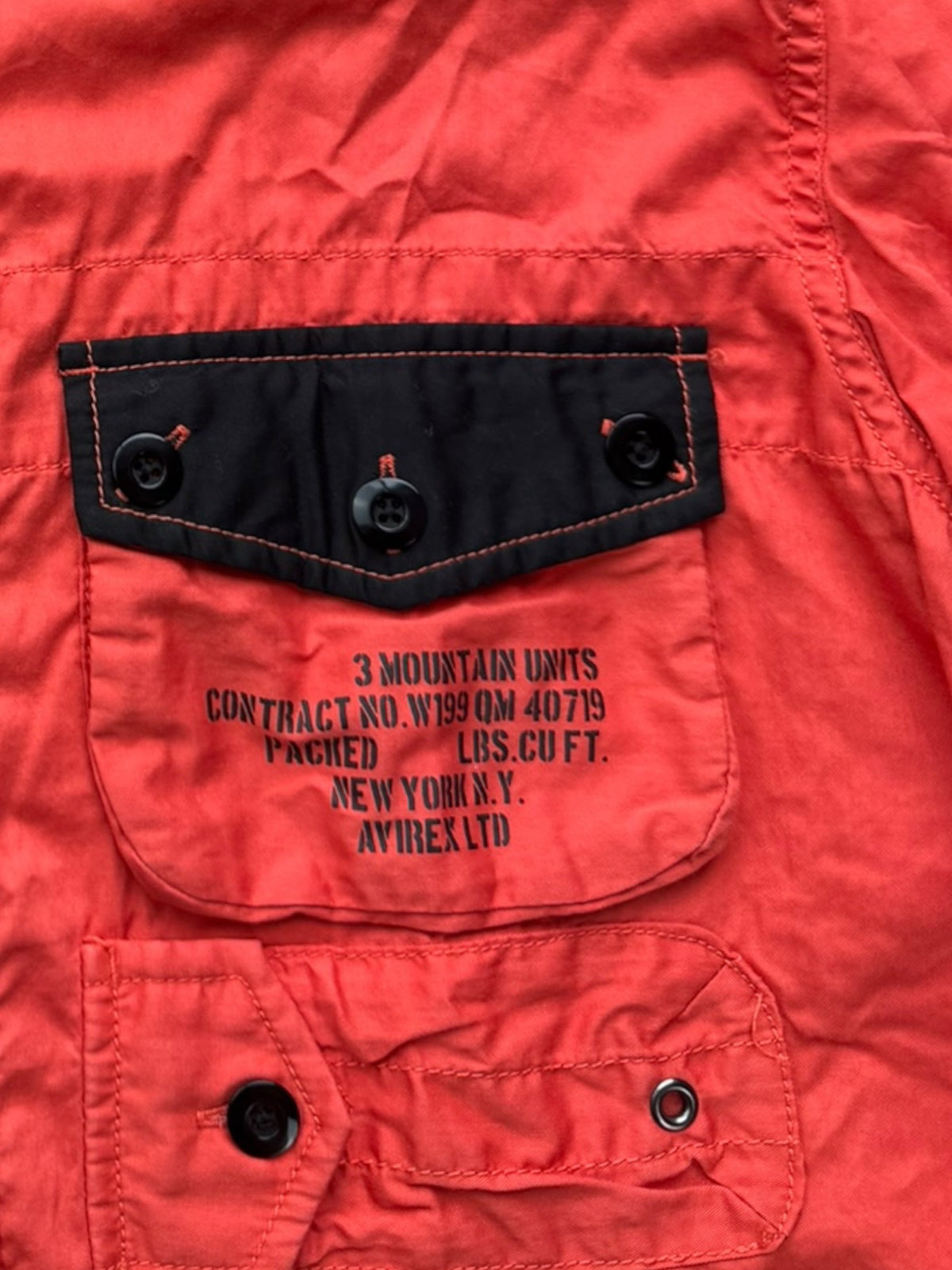 Avirex Flight Jacket (M) | Grey, Red