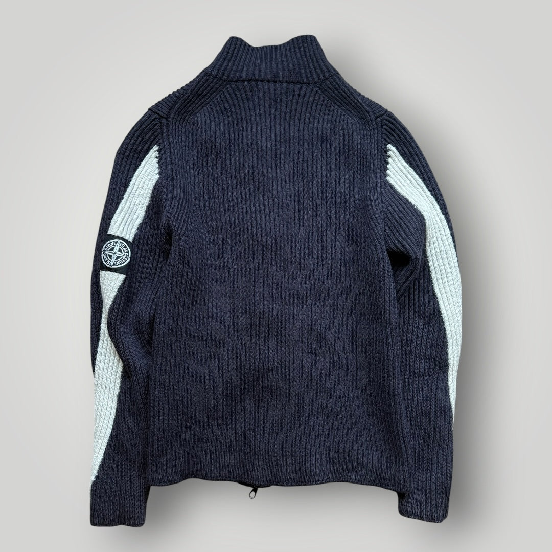 Stone Island AW/03 Ribbed Zip Up Knit XS