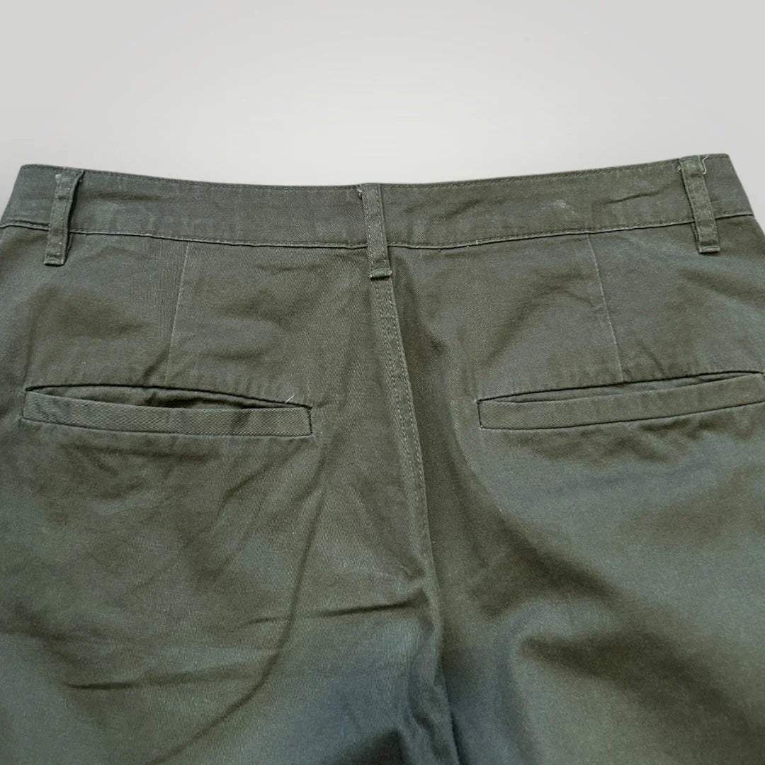 Toffee Korea Wide Pleated Chino Pants 31x30