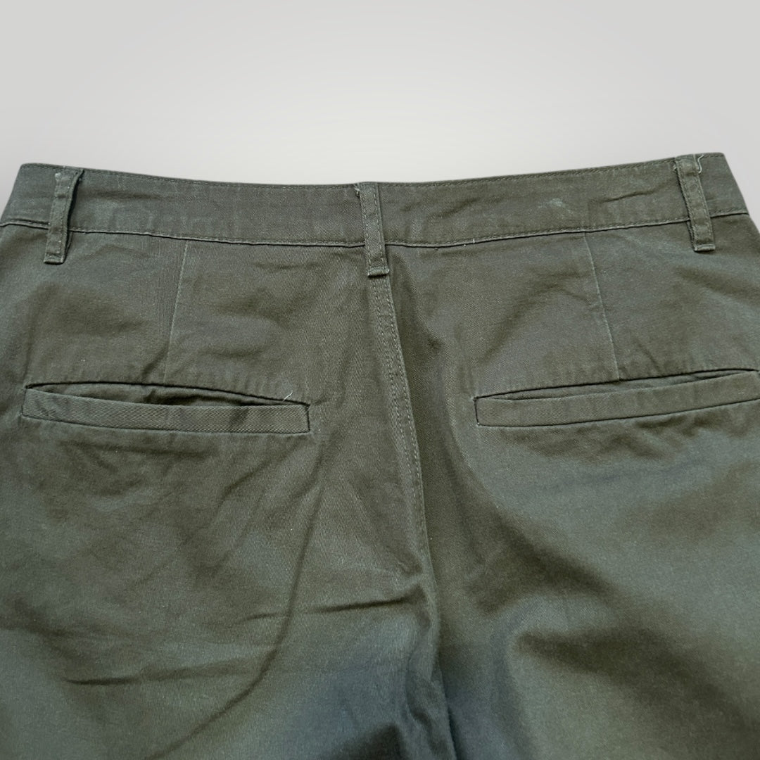 Toffee Korea Wide Pleated Chino Pants 31x30