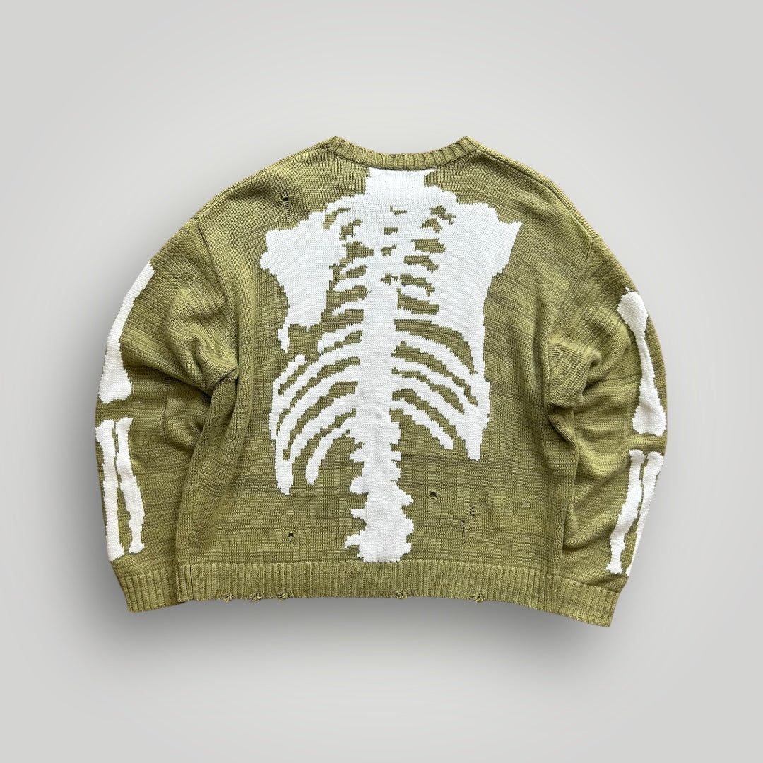 Kapital 5G Distressed Intarsia Knit XL | Default Title, Olive Green