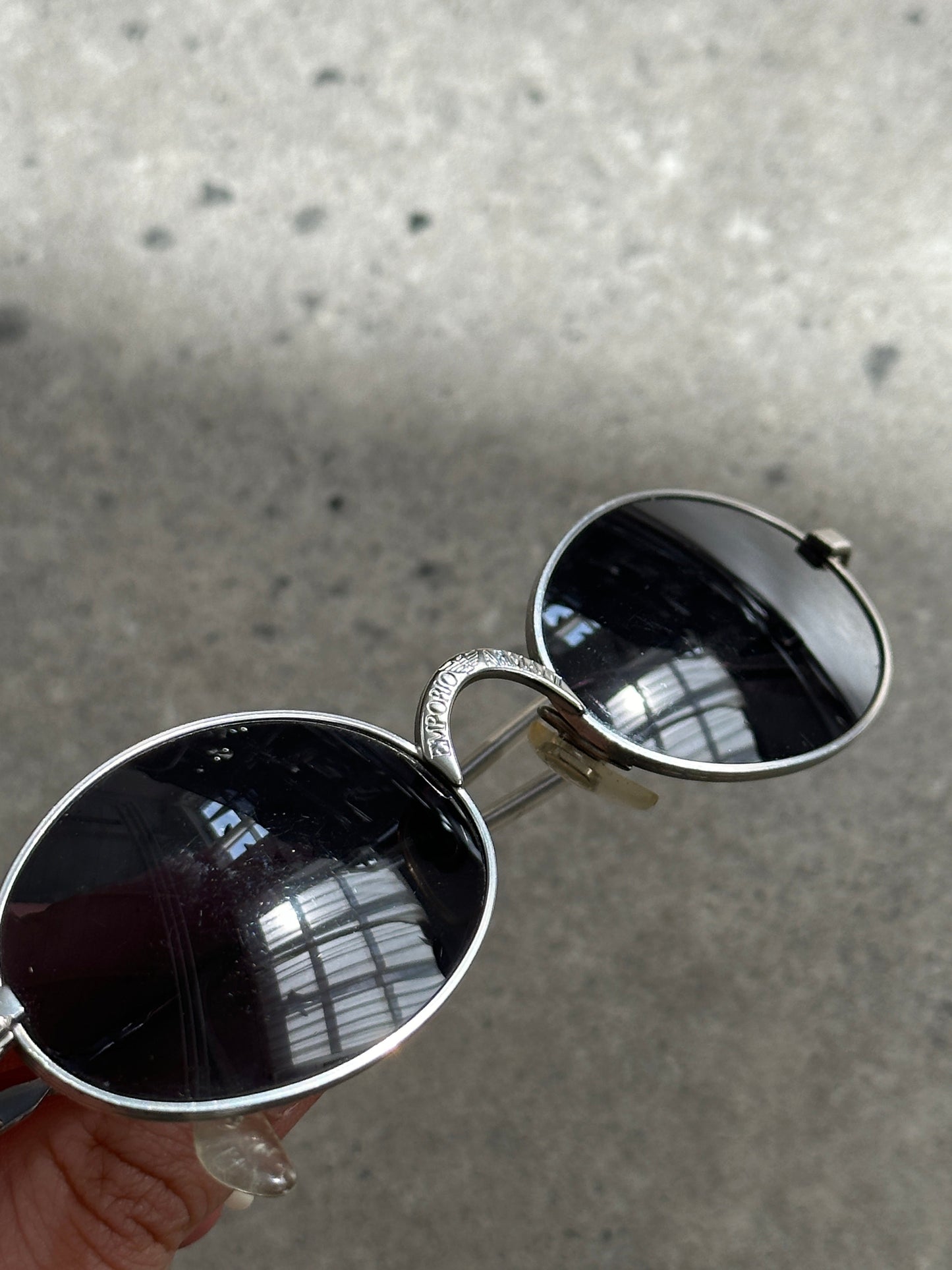 Emporio Armani Metal Oval Sunglasses