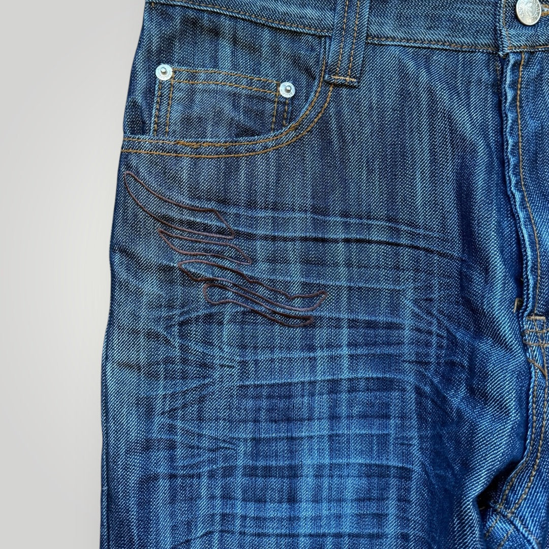 2000's Armani Jeans Embossed Slim Cut Jeans 32x32