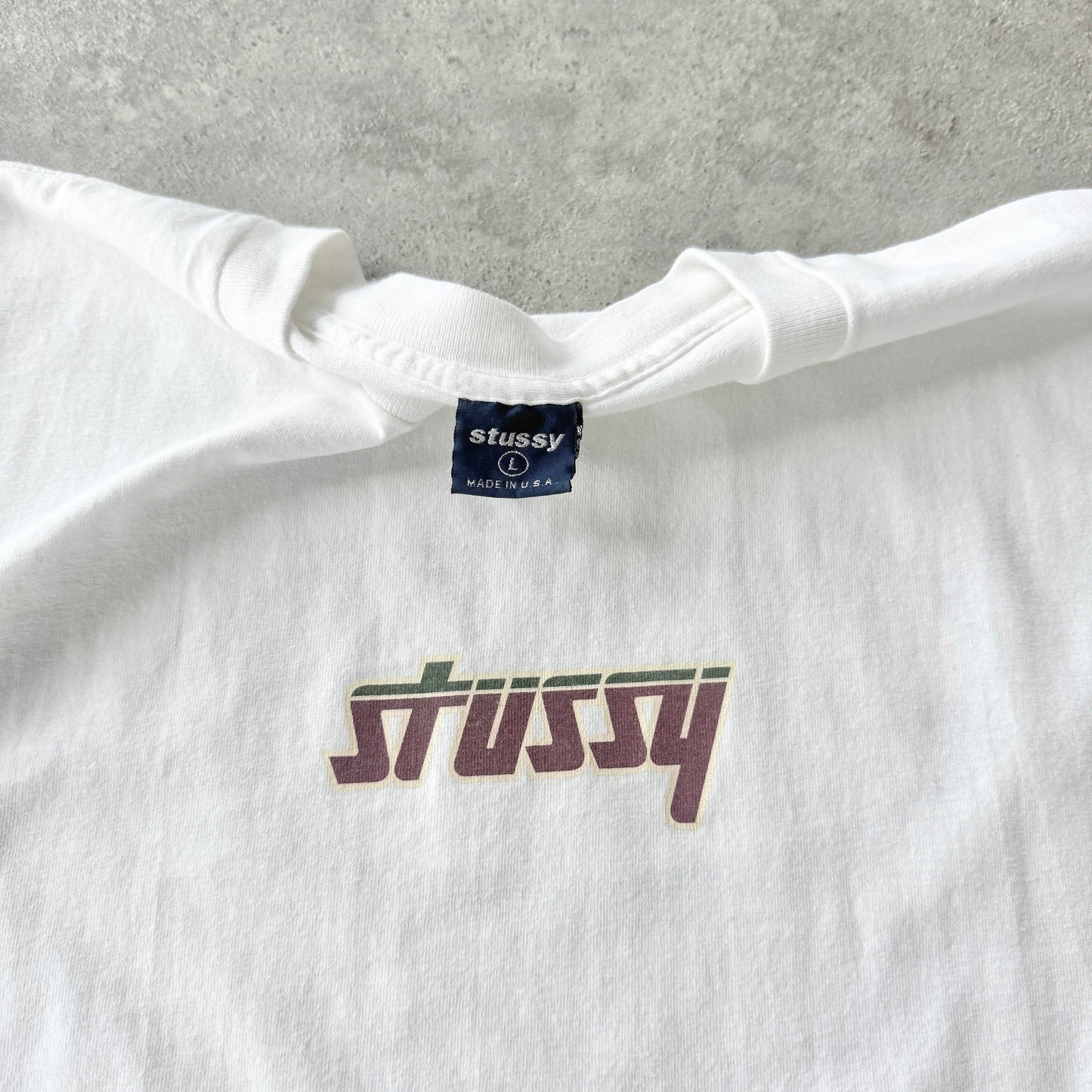 Stussy 1990s single stitch heavyweight t-shirt (L)