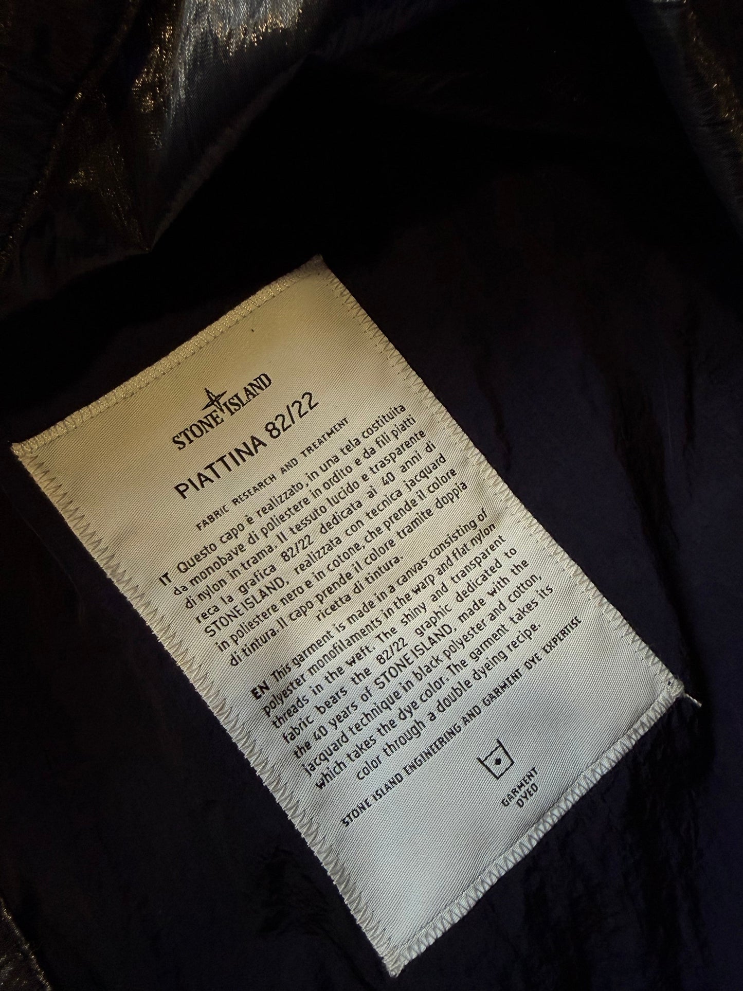 Stone Island 82/22 40th Anniversary Piattina Parka Jacket M | Default Title, Black