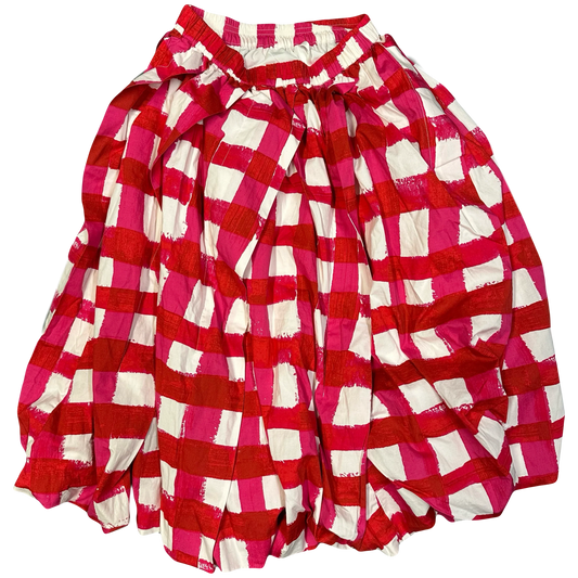Uniqlo X Marni Checkered Skirt In Red ( S ) - 1036 Emporium