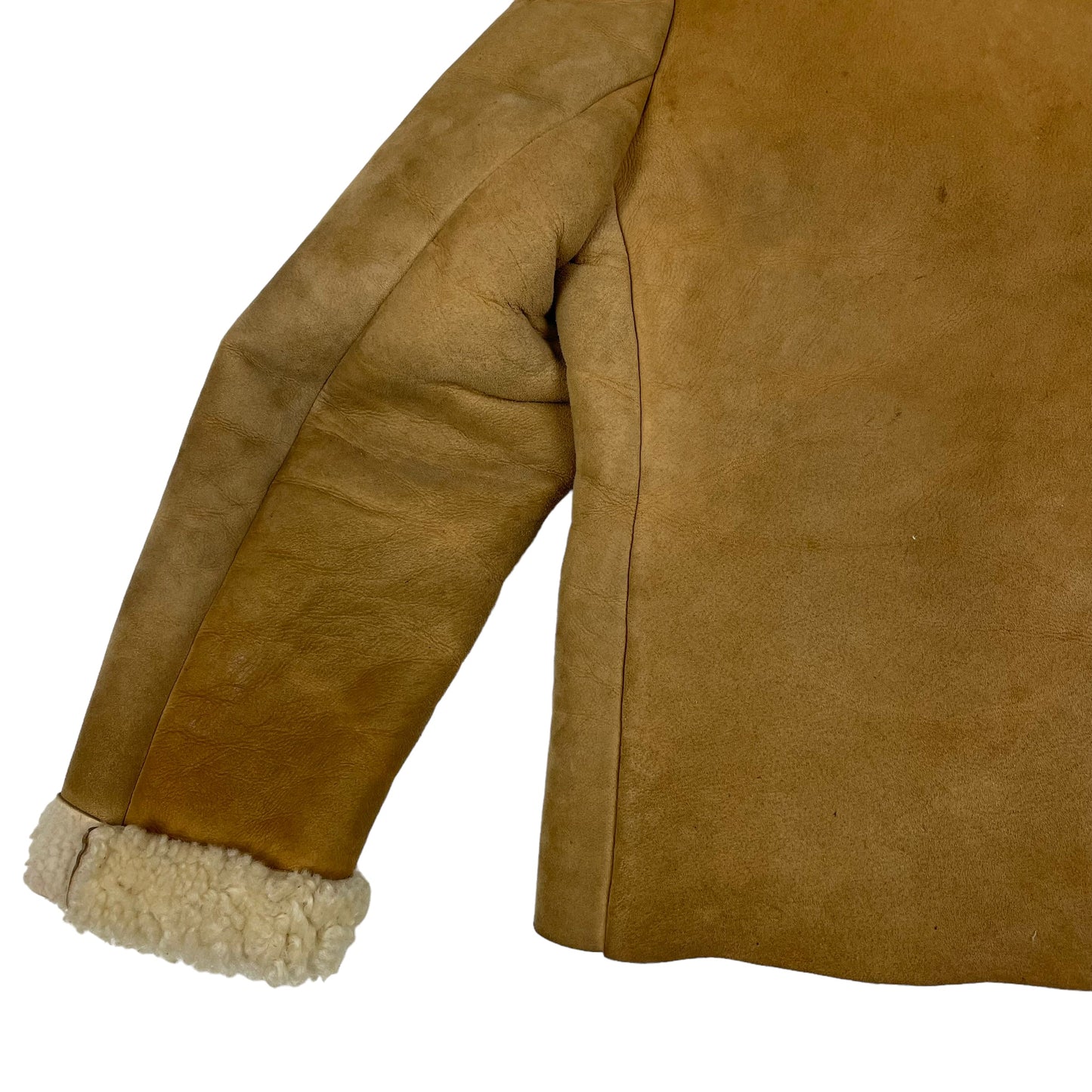 Vivienne Westwood AW1988 reissue of AW1982 Nostalgia of Mud shearling jacket | Tan, Red