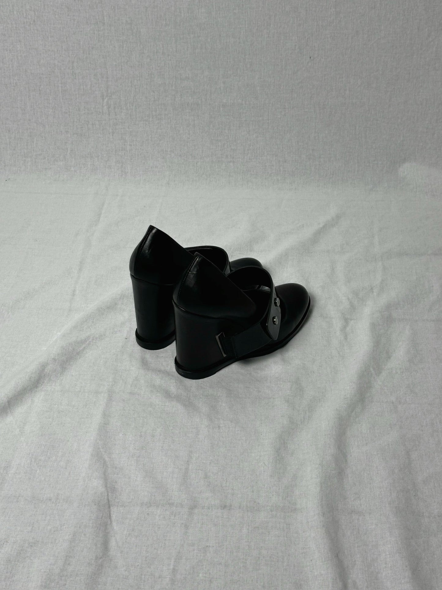 DIRK BIKKEMBERGS PATENT STRAP WEDGE | Default Title, Black
