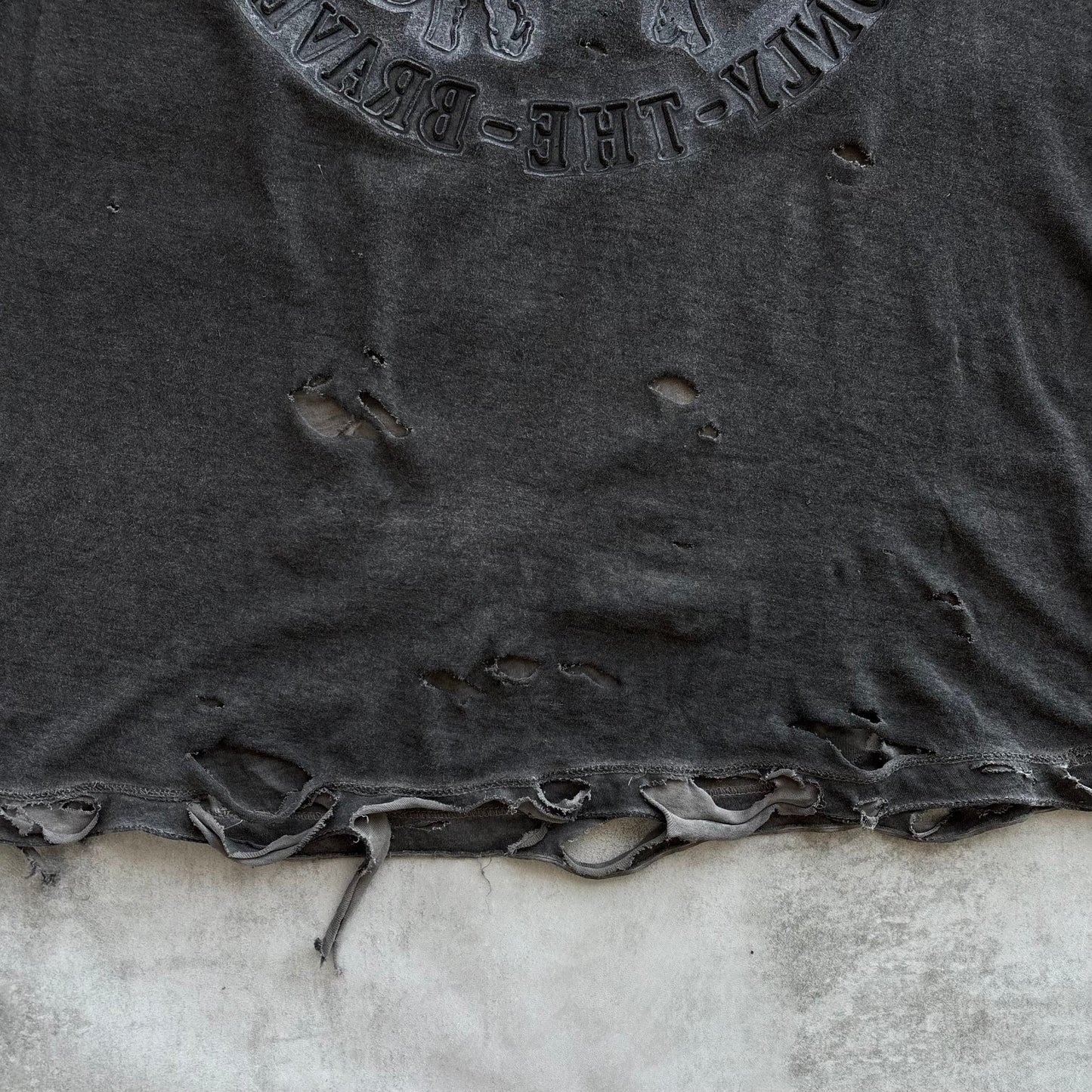 DIESEL DISTRESSED T-SHIRT | O/S, Red
