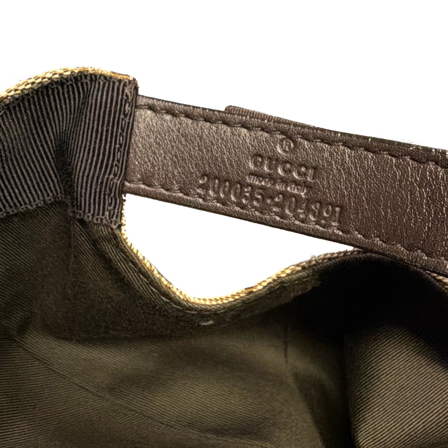 Gucci Monogram Cap In Tan (L) | O/S, Tan