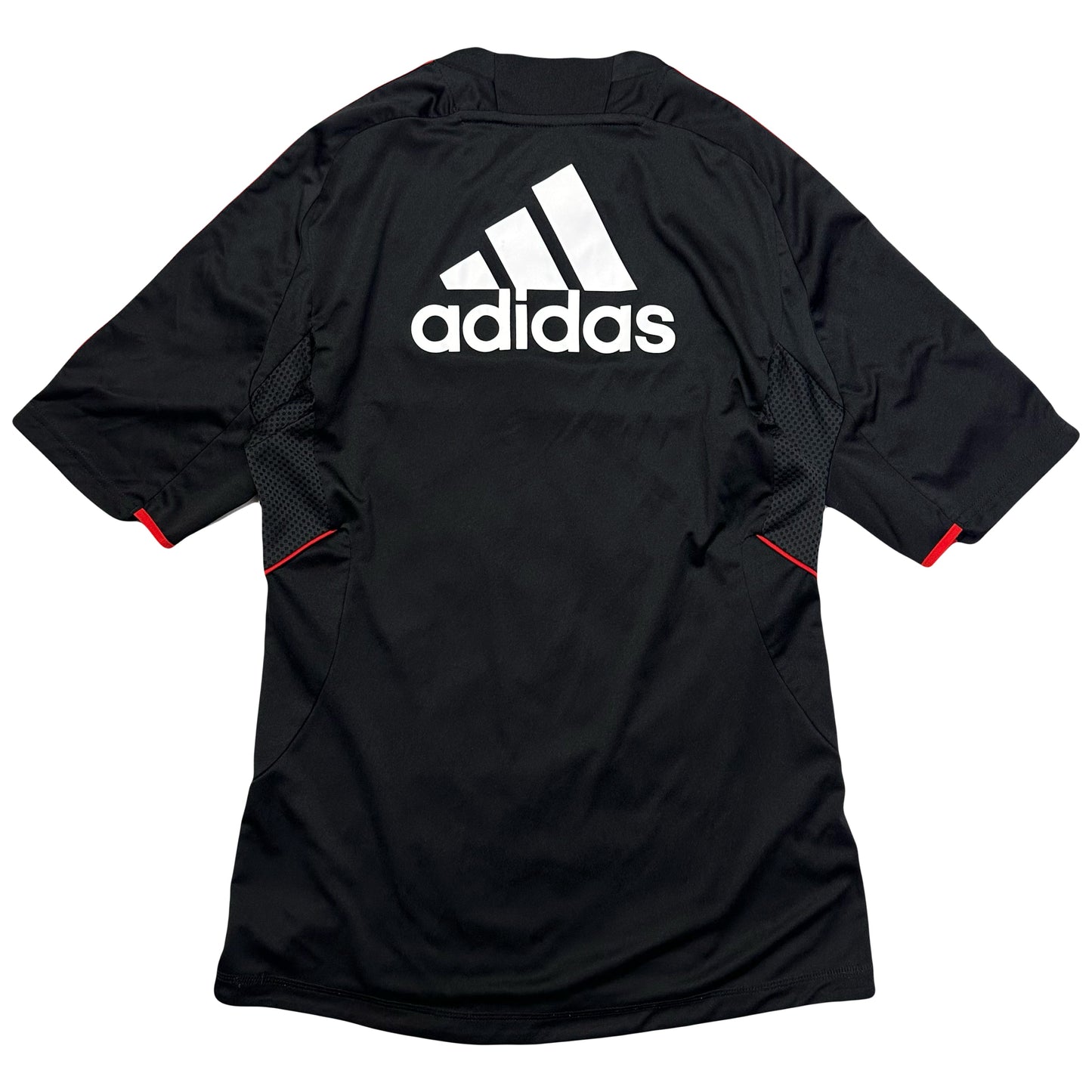 Adidas AC Milan 2010/11 Shirt In Black & Red ( S )