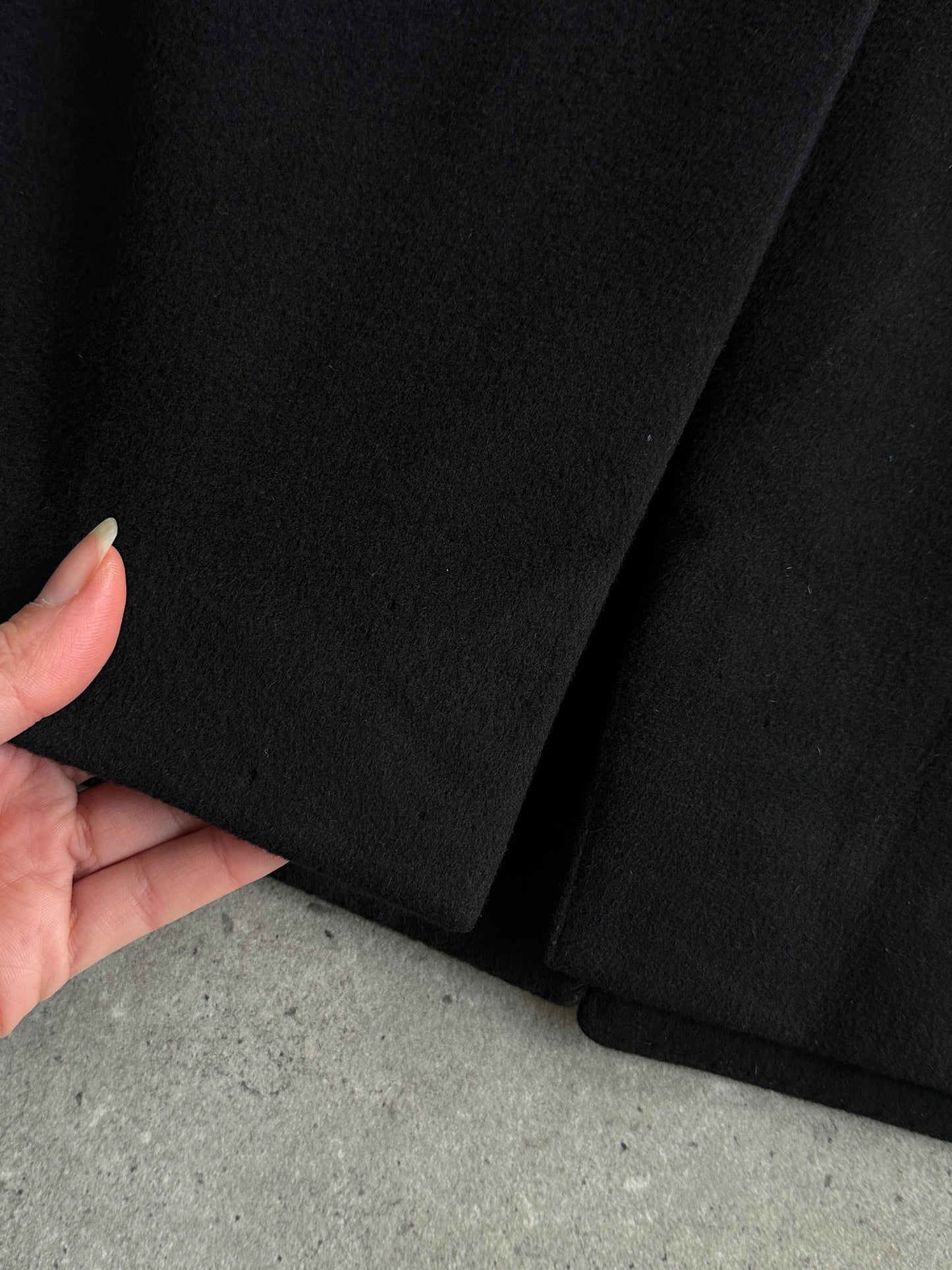 Versace Collection Wool Cashmere Single Breasted Coat - XL