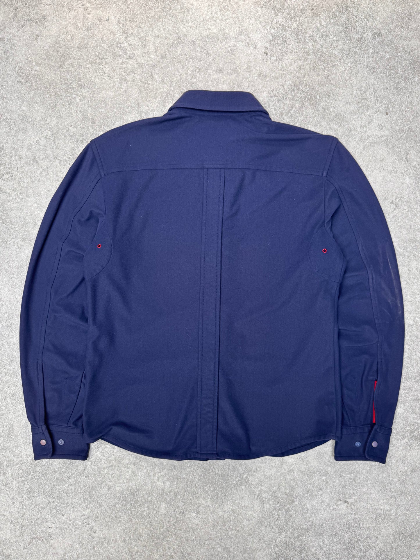 Prada Navy Button Down Fleece Shirt
