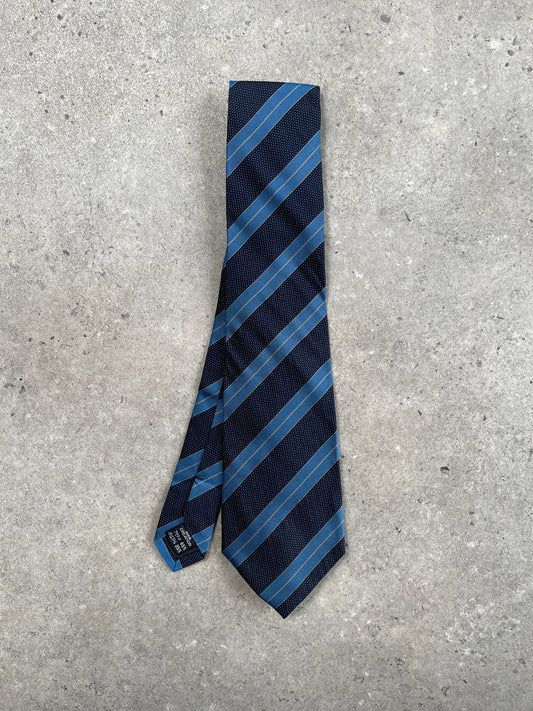 Calvin Klein CK 1990s Diagonal Stripe Tie