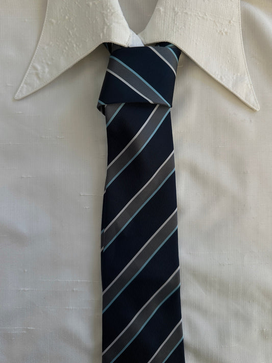 Vintage 1990s Diagonal Striped Tie - One Size