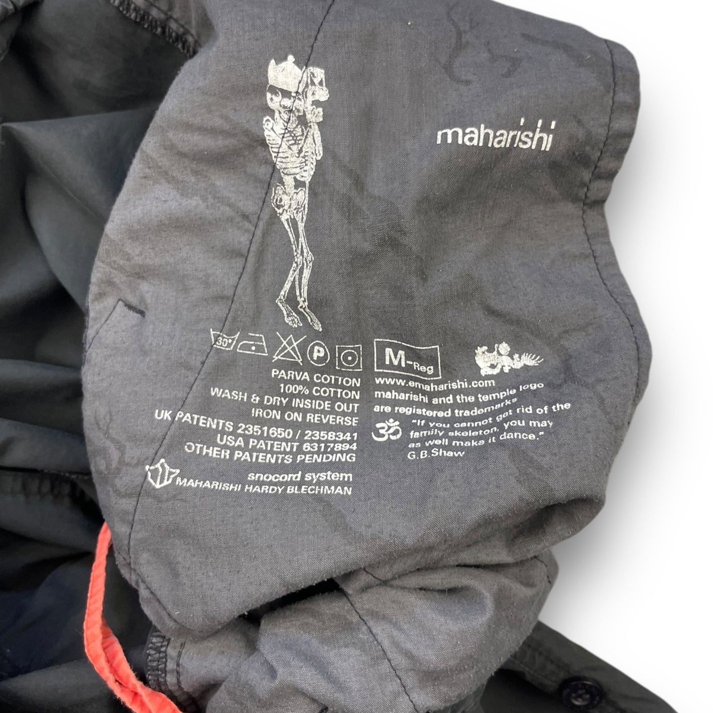 Maharishi Skeleton Print Snopants (M) | Default Title, Black