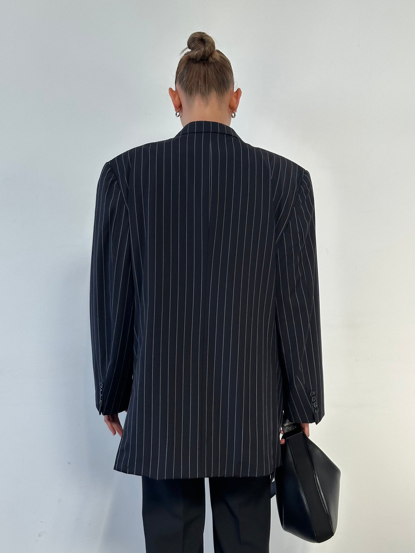 Versace Collction Stripe Pure Wool Single Breasted Blazer - 48R/XL