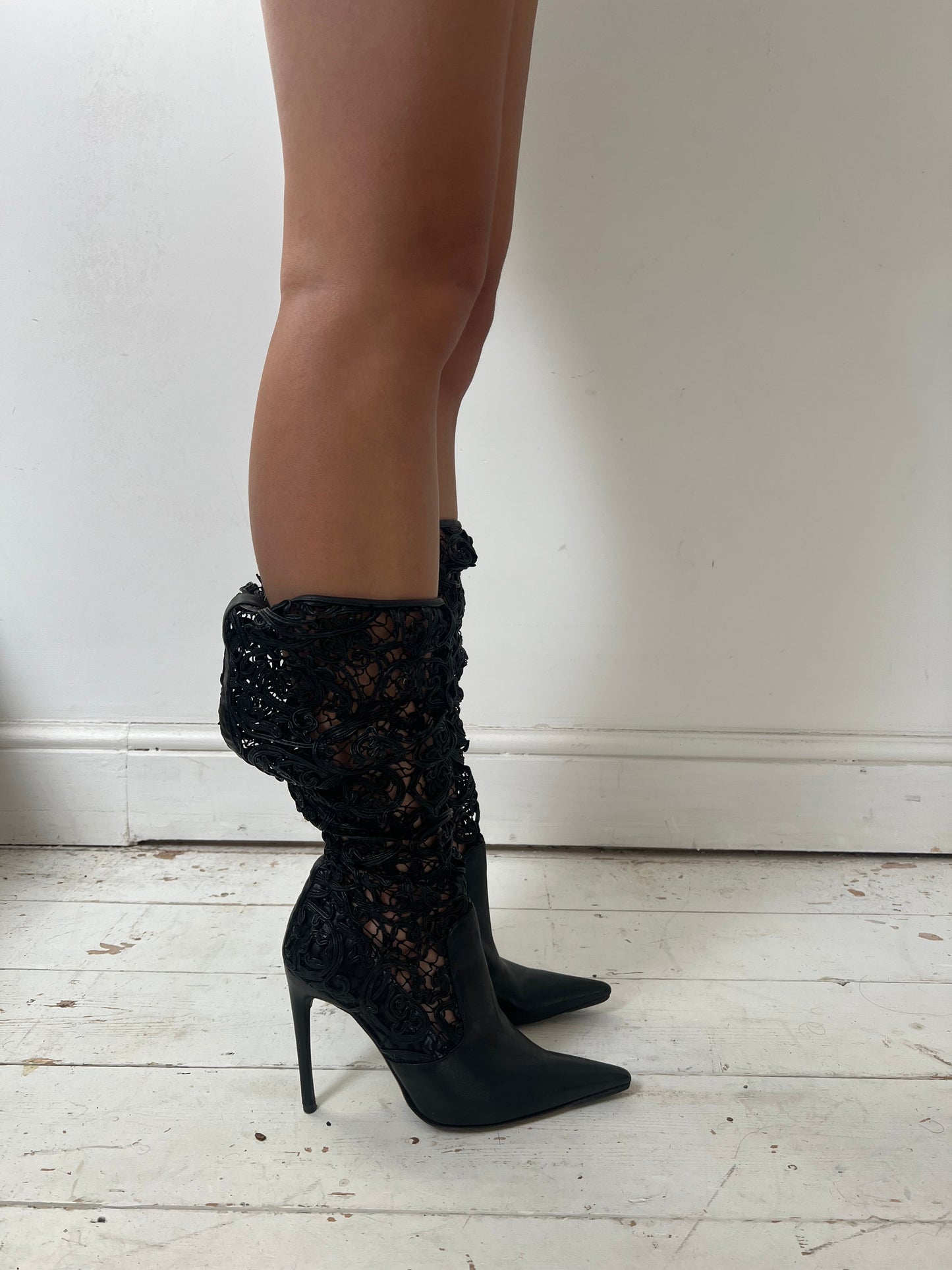 DOLCE & GABBANA BOOTS (EU 37.5) | DEFAULT TITLE, Black