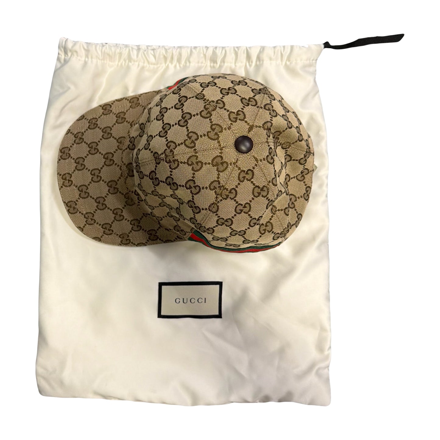 Gucci Monogram Cap In Tan (L) | O/S, Tan