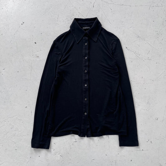 fw1997 gucci by tom ford button up shirt | Black, Black