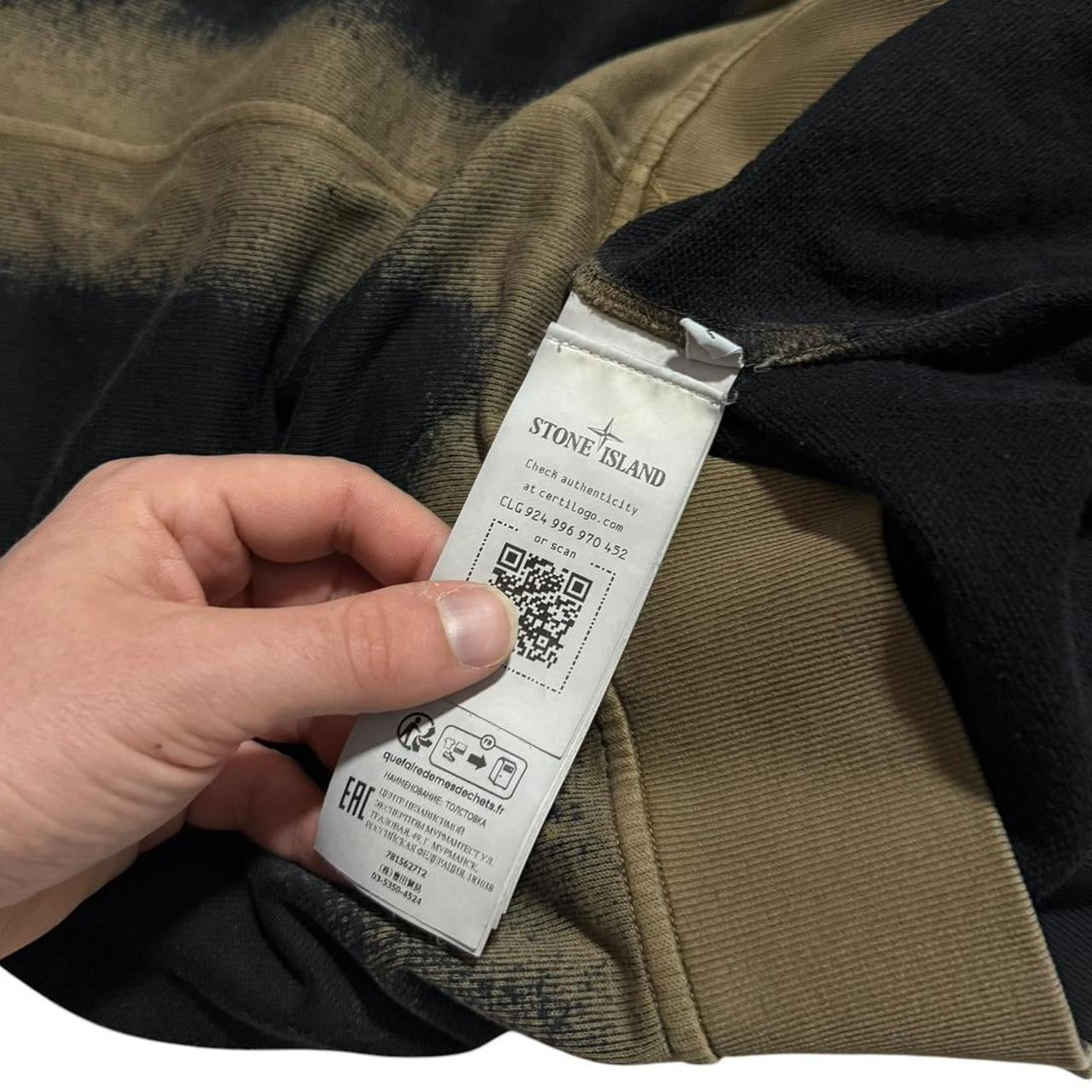 Stone Island Pullover Crewneck | Large, Black, Olive