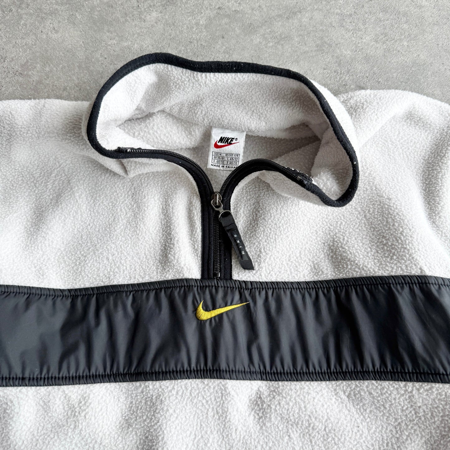 Nike RARE 1990s 1/4 zip technical heavyweight fleece (L)