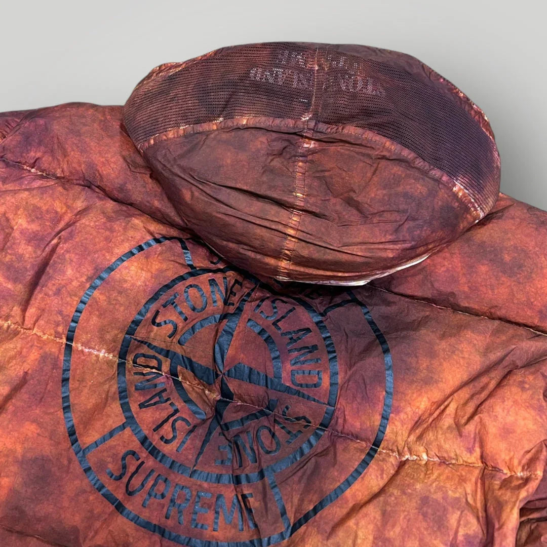 Stone Island x Supreme AW/20 Paintball Camouflage Crinkle Reps NY Down-TC Jacket L