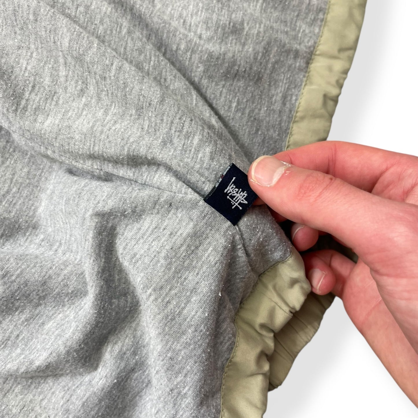 2000's Stussy Lightweight Hooded Jacket (XL) | Default Title, Beige