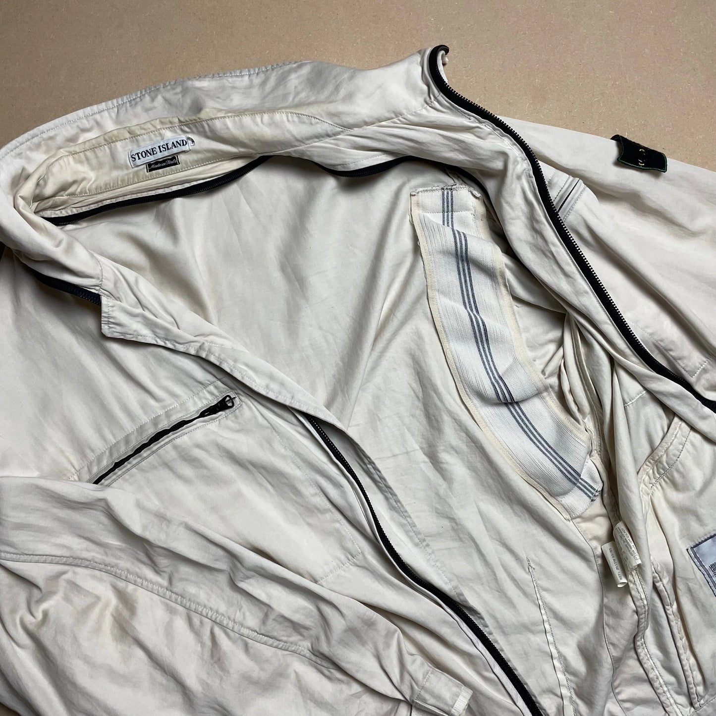 A/W 1996 Cream Raso Gommato Field Jacket
