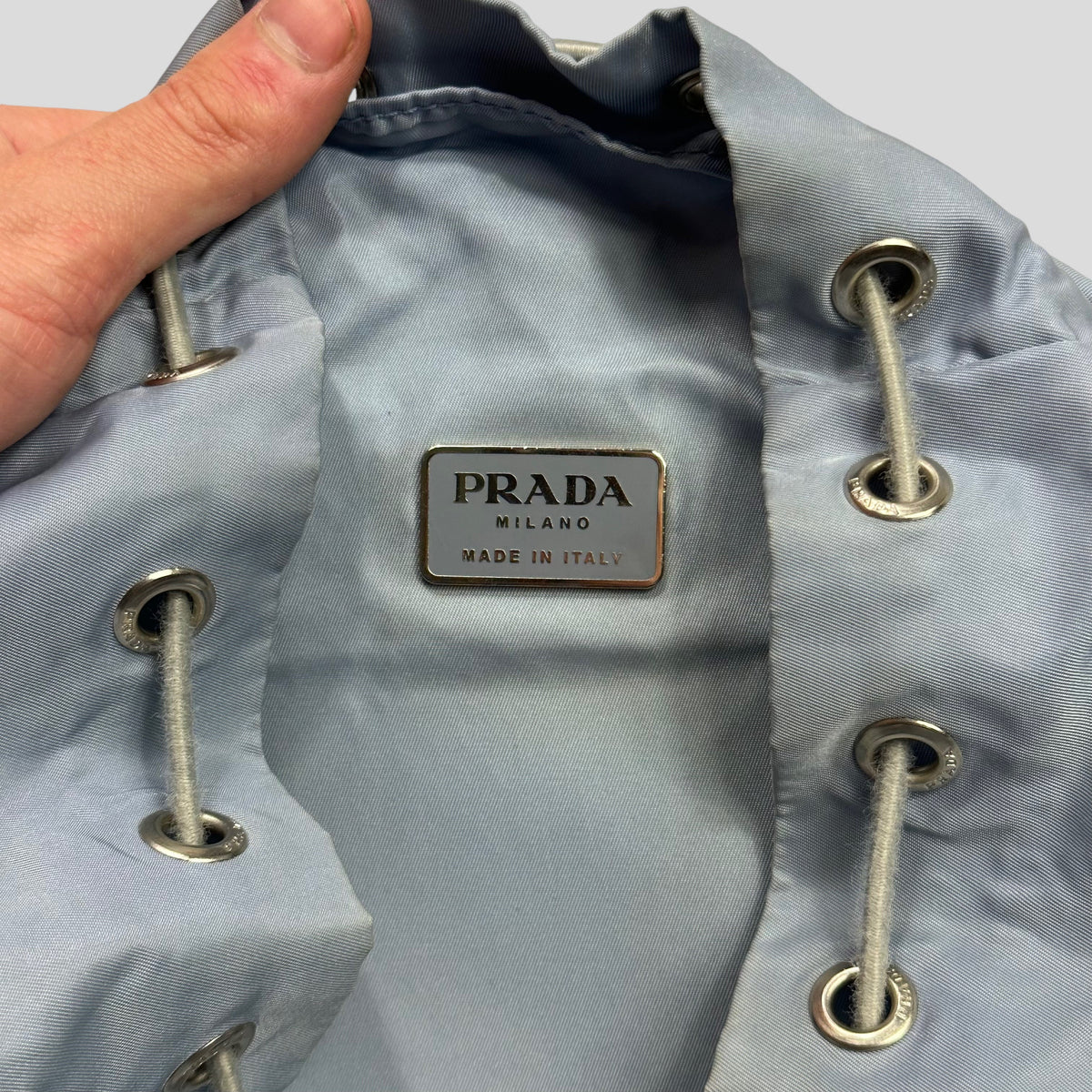 Prada Milano 00’s Nylon Multipocket Mini Backpack | O/S, Blue