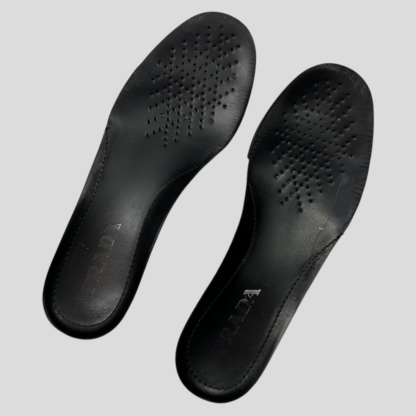 Prada 2018 Mechano Nero Voyage Rubber + Leather Logo Trainers - UK8.5/9 | UK 8.5, Black