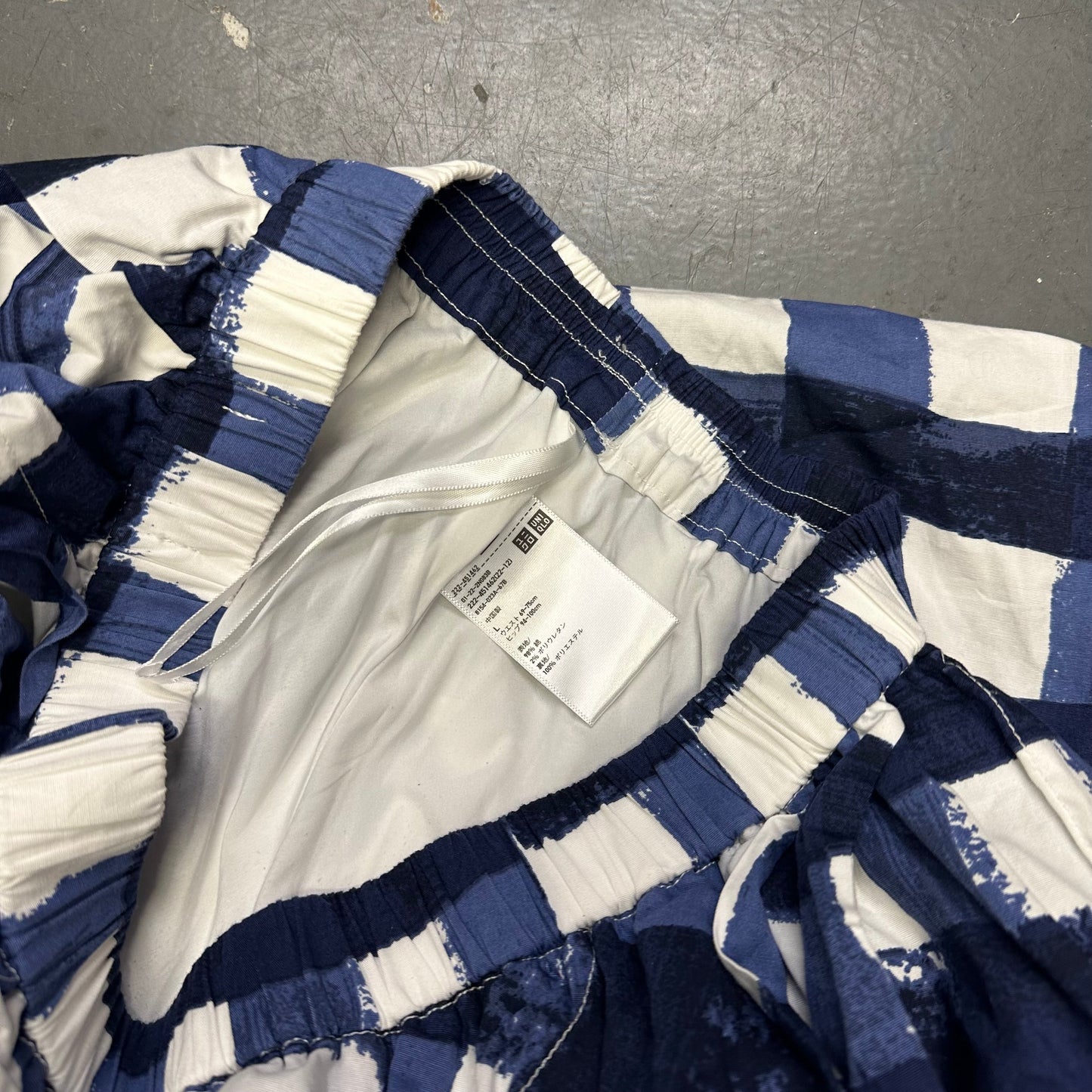 Uniqlo X Marni Checkered Skirt In Blue ( L )