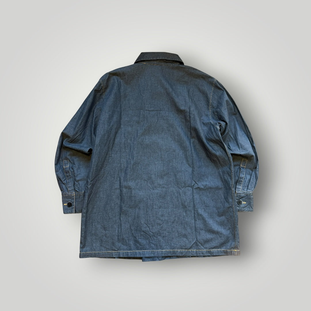 90s Issey Miyake Sport Western Style Denim Pullover M/L | O/S, Blue