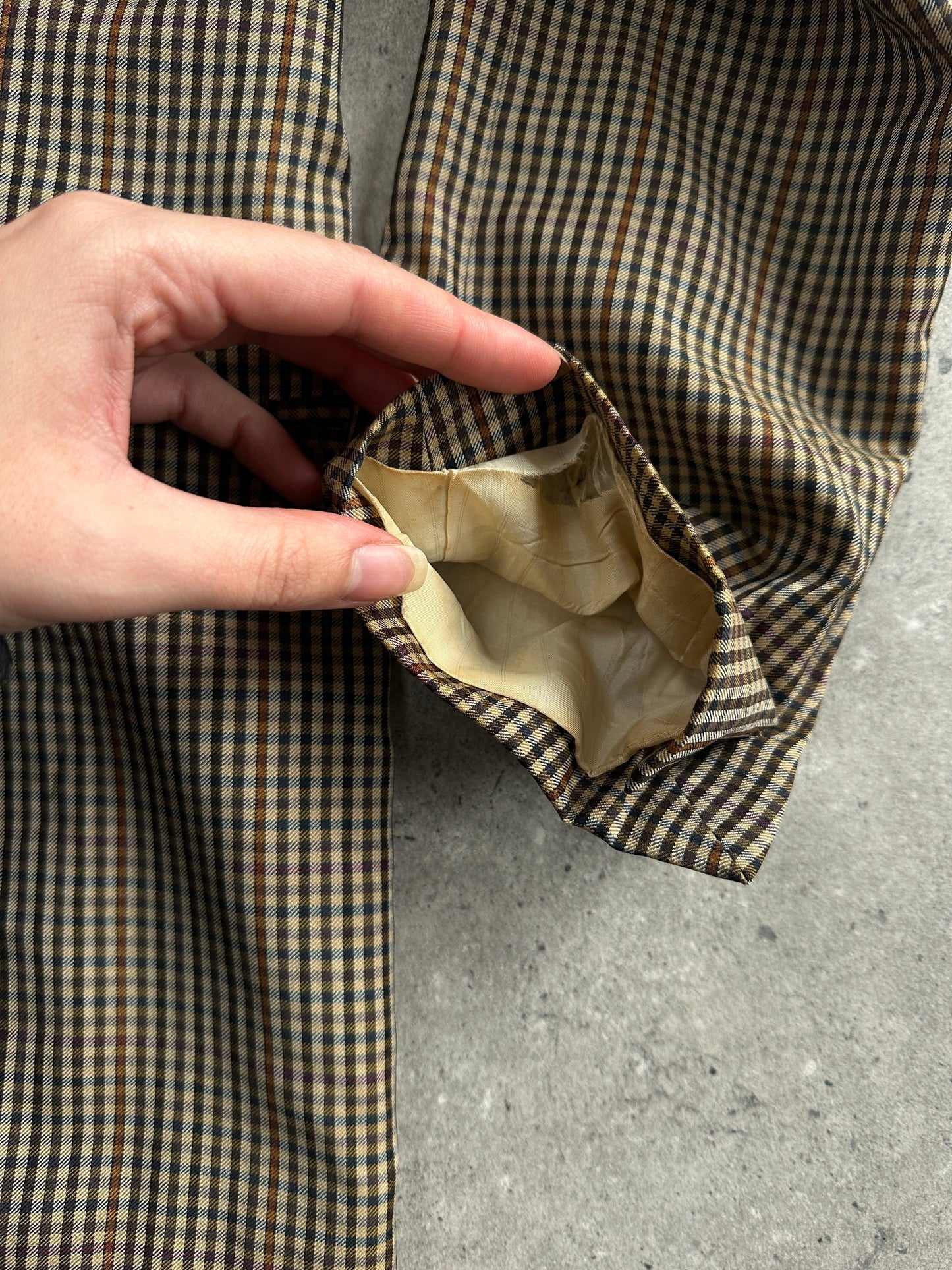 Pal Zileri x Loro Piana Tasmanian Wool Mini Check Blazer - 36R/M