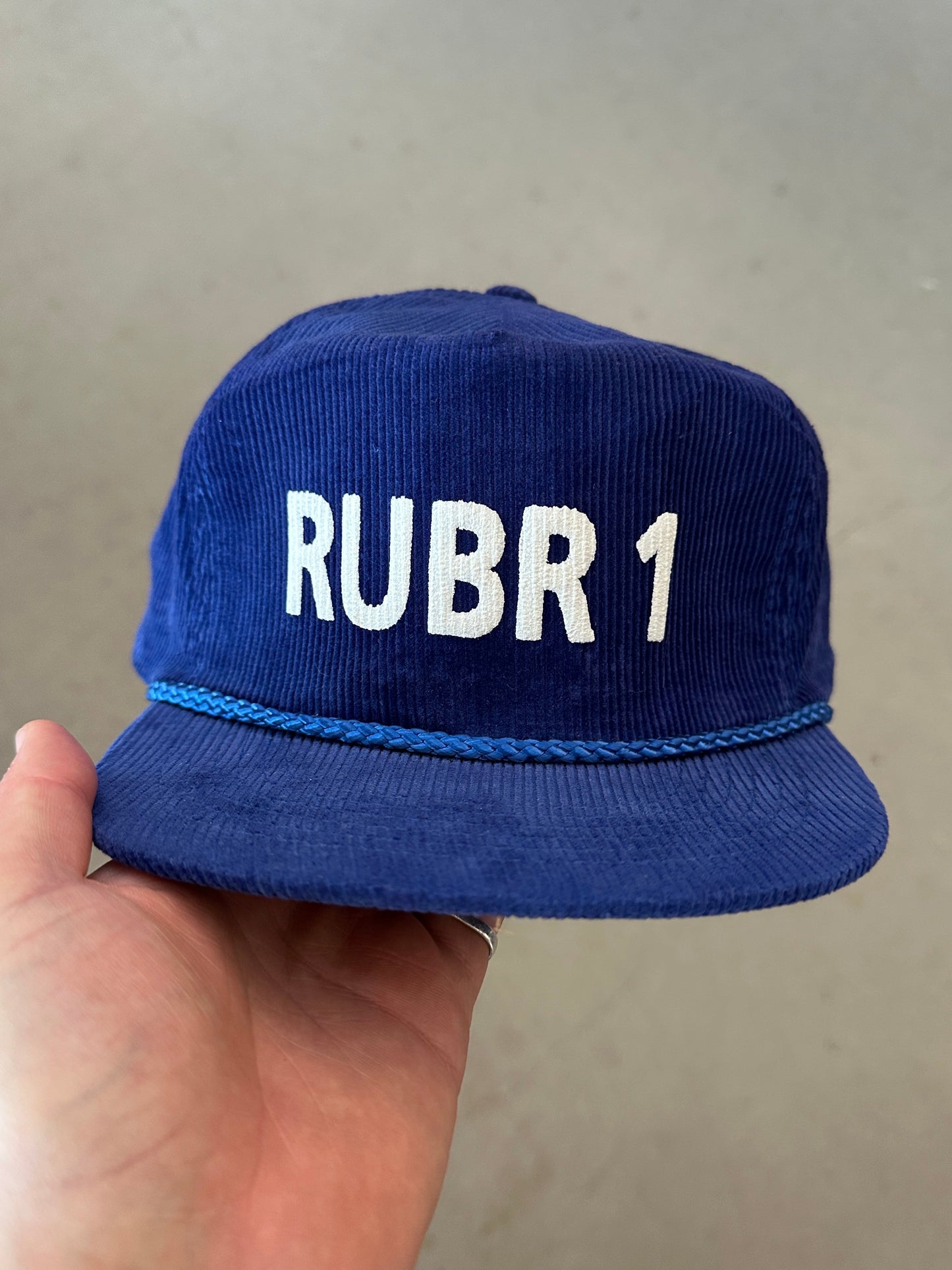 RUBR1 Cord Cap | O/S, Blue