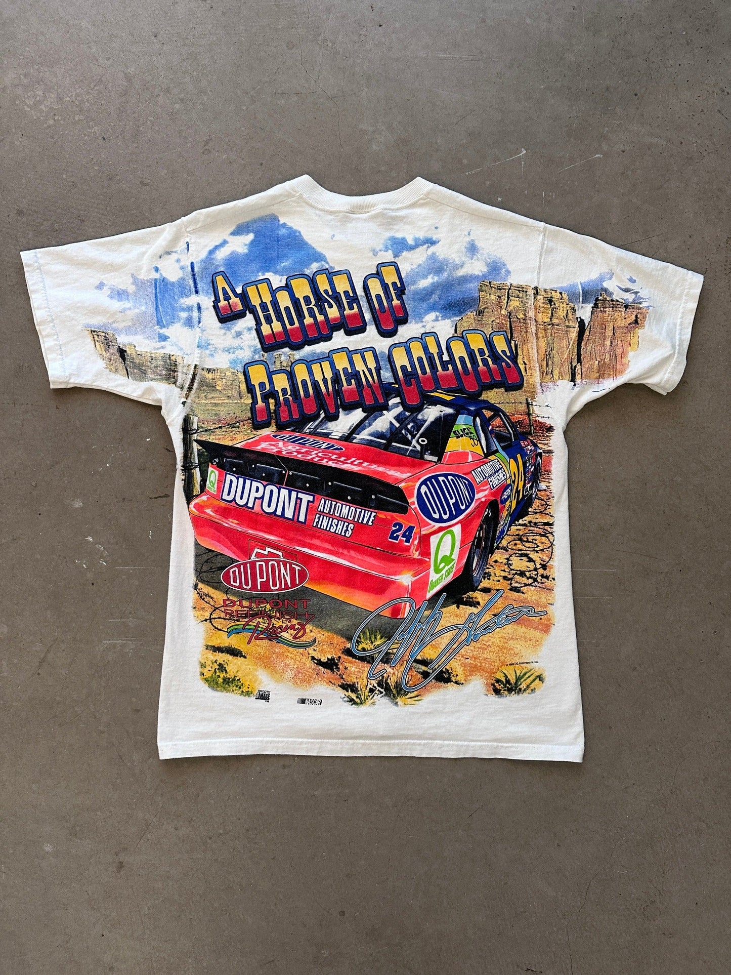 1998 Jeff Gordon How The Race Was Won T-Shirt - M | Medium, Red
