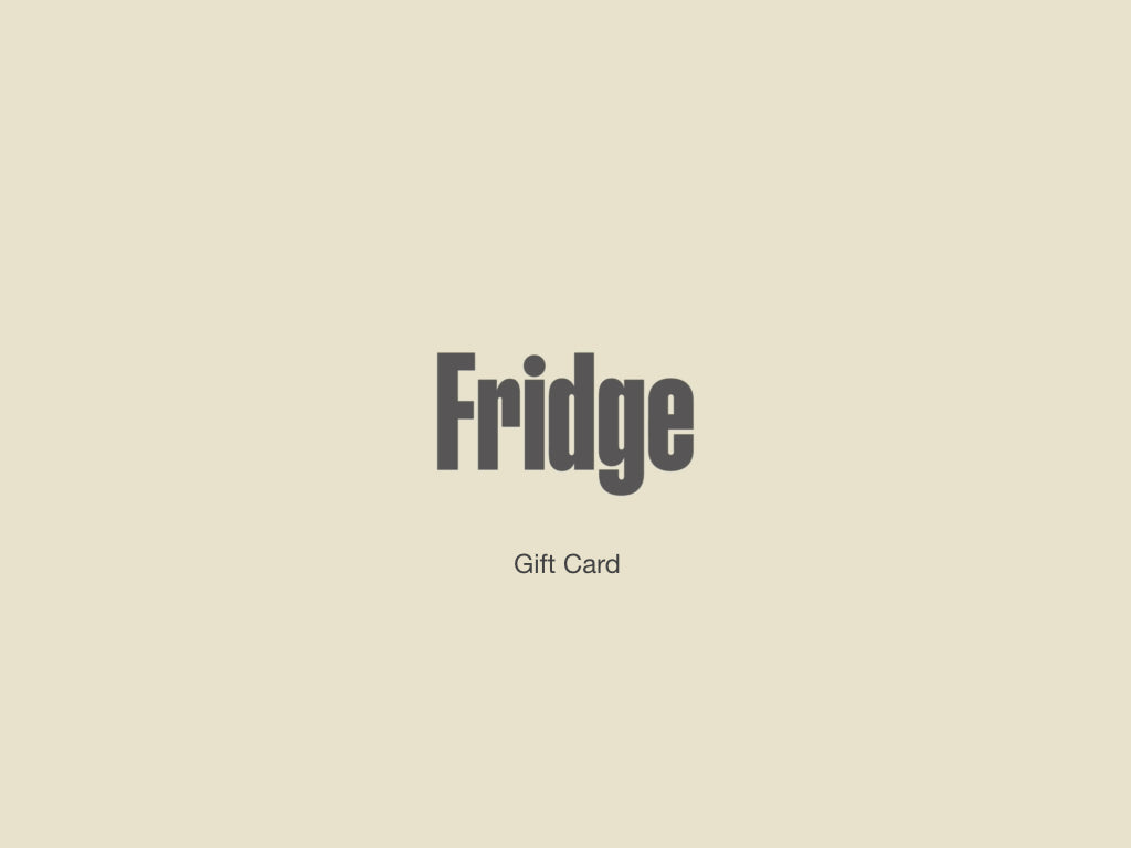Fridge Gift Card | £10.00, Beige