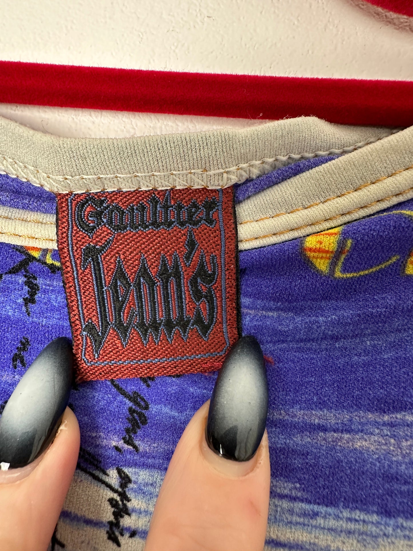 Gaultier jeans brand tag