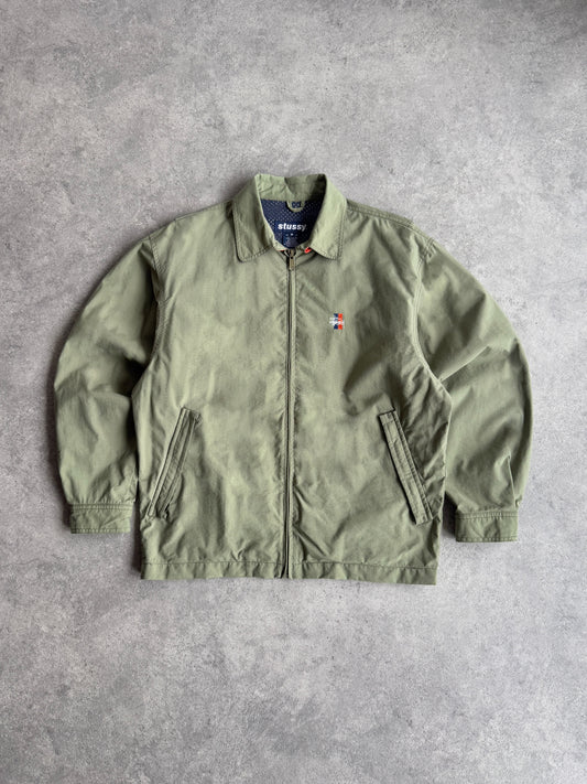 stussy 1990s lightweight nylon harrington jacket (m)