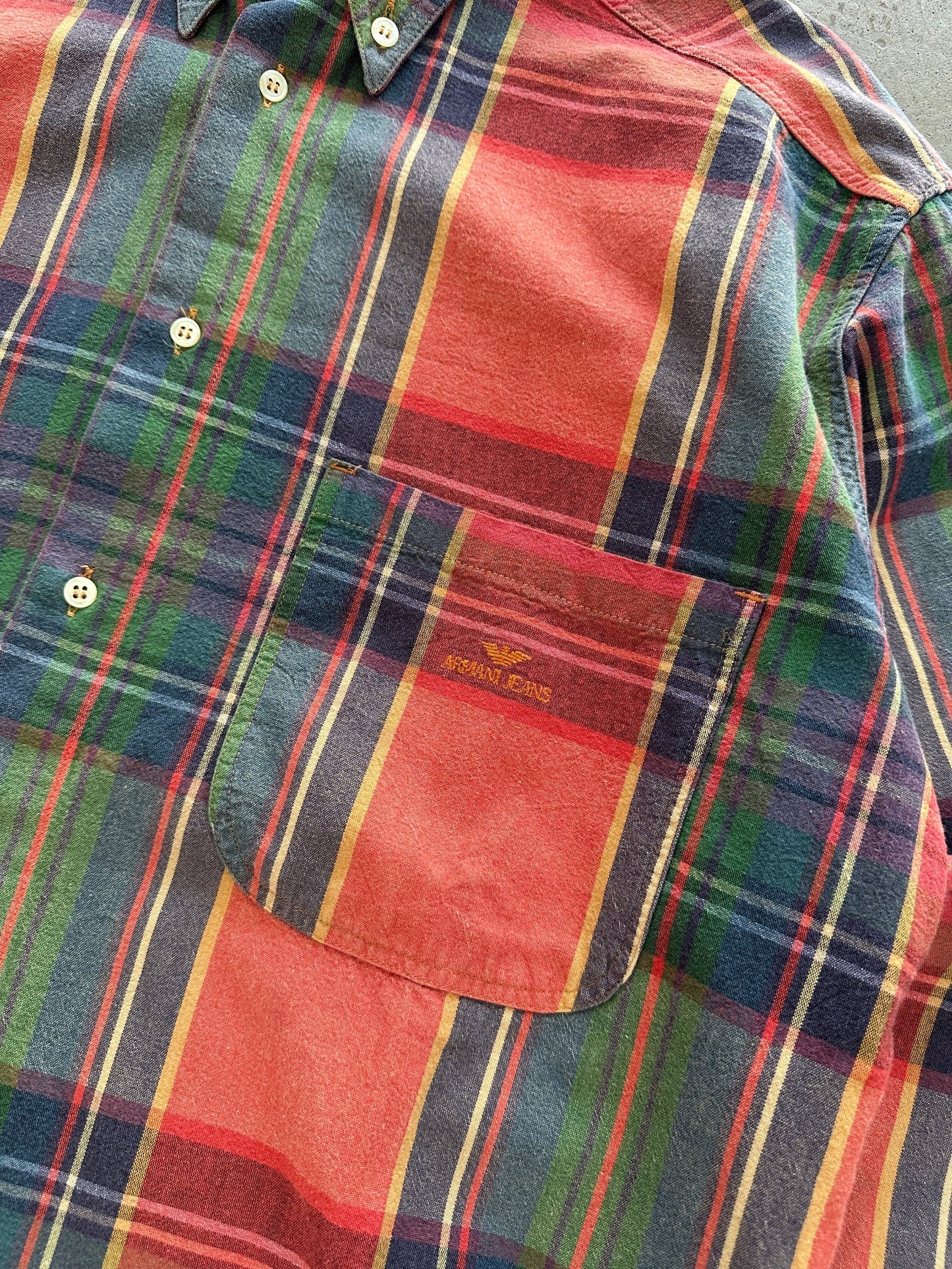 1990's Armani Jeans Check Shirt - XL