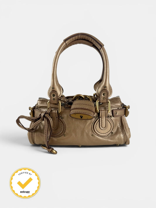 2007 Chloe Paddington Gold Leather GHW Mini Handbag | O/S, Multicoloured