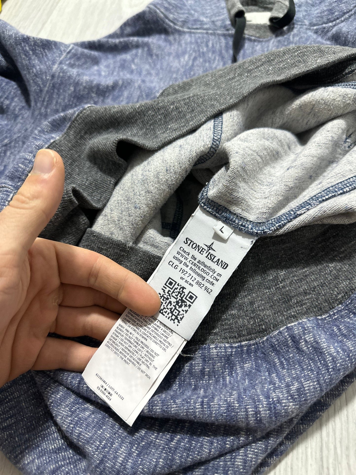 Stone Island Pullover Grain Drawstring Hoodie