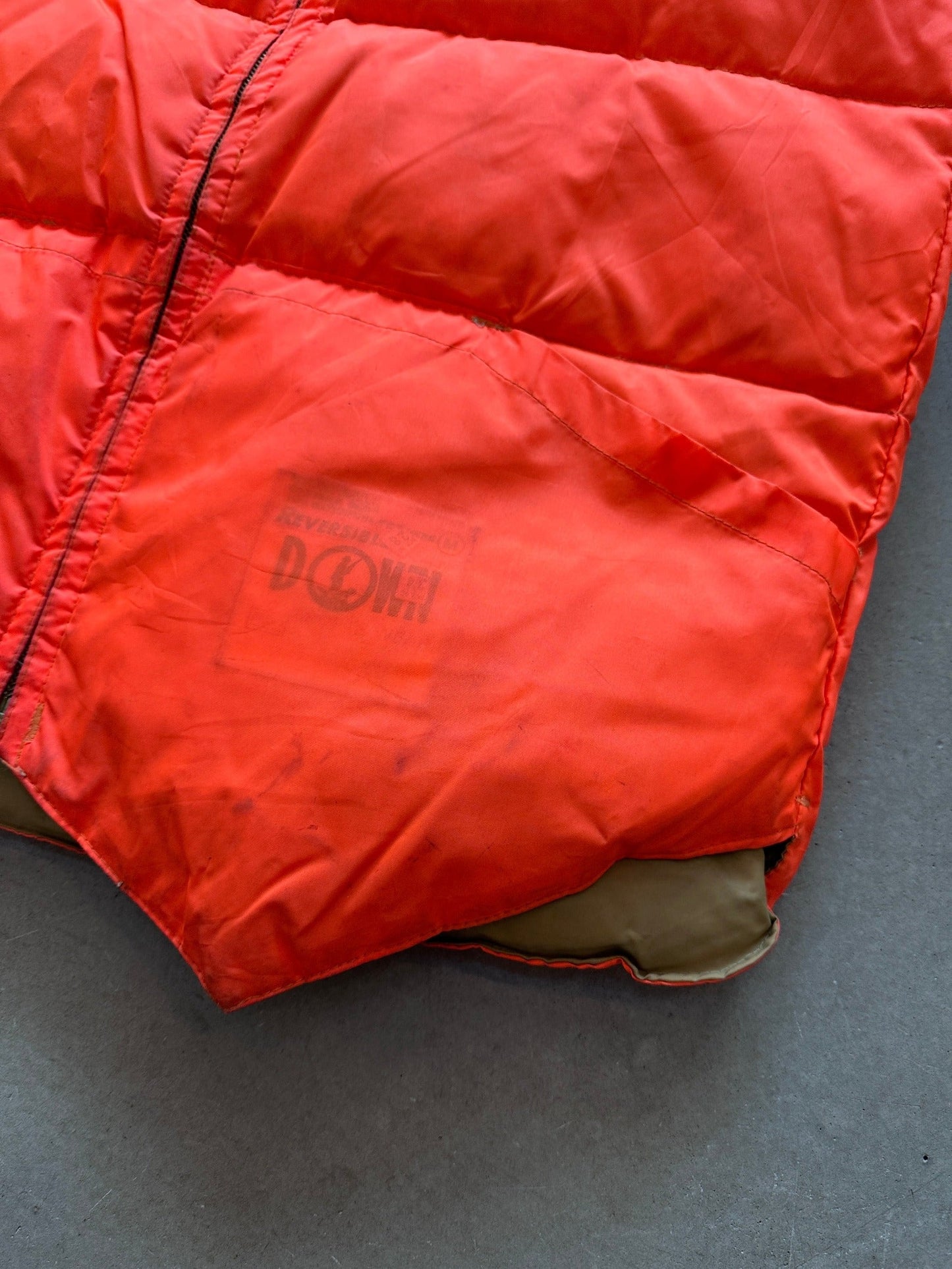 1980's K-Mart Reversible Down Vest - M | Medium, Red