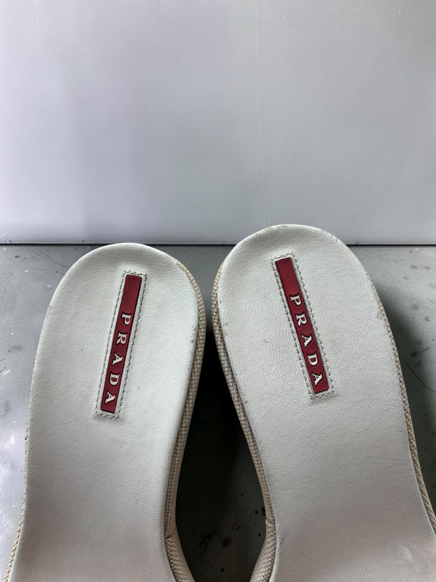 Vintage Prada sport wedges | CREAM, Multicoloured