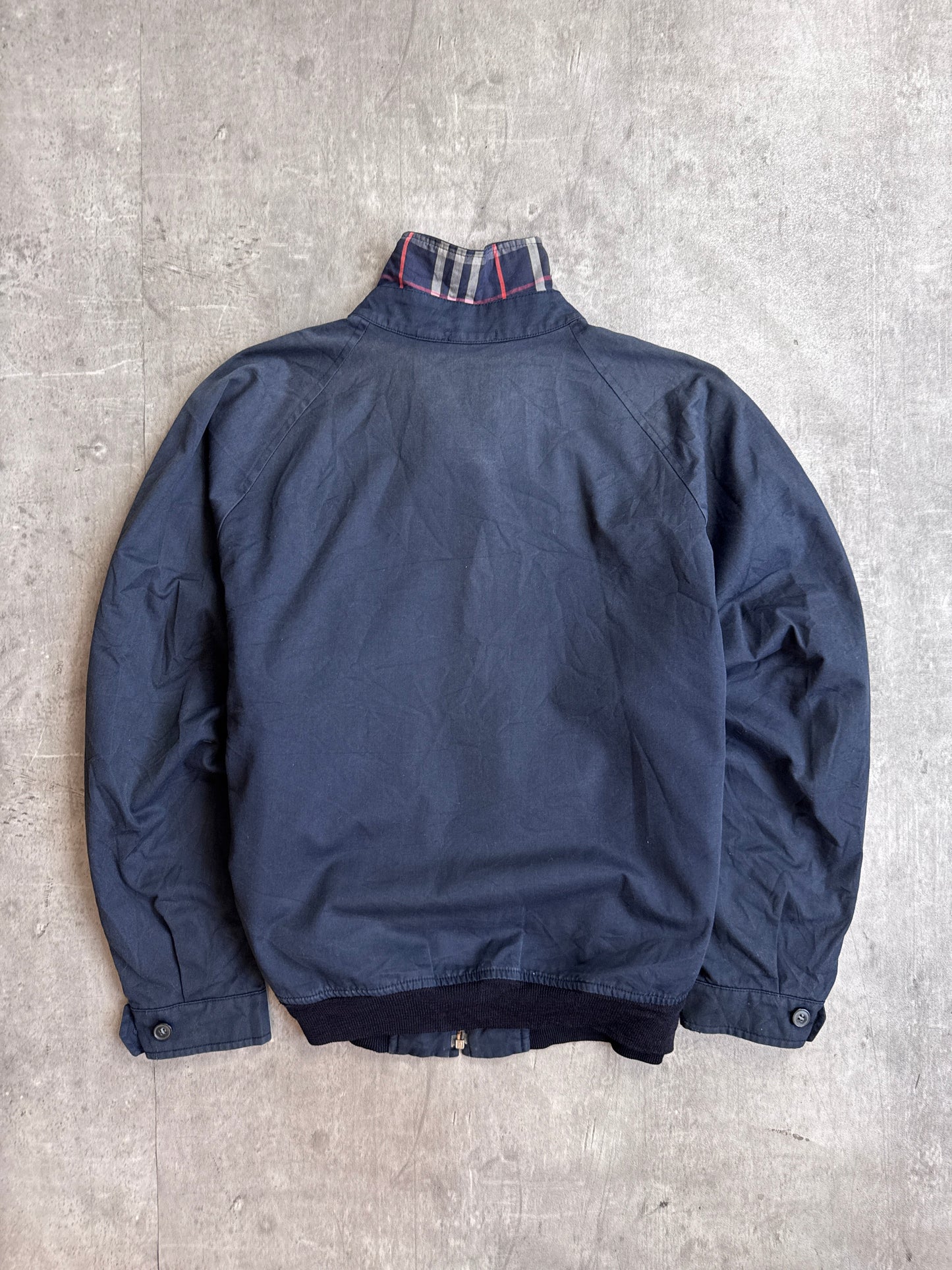 Burberry Lightweight Navy Nova Check Lined Cotton Jacket