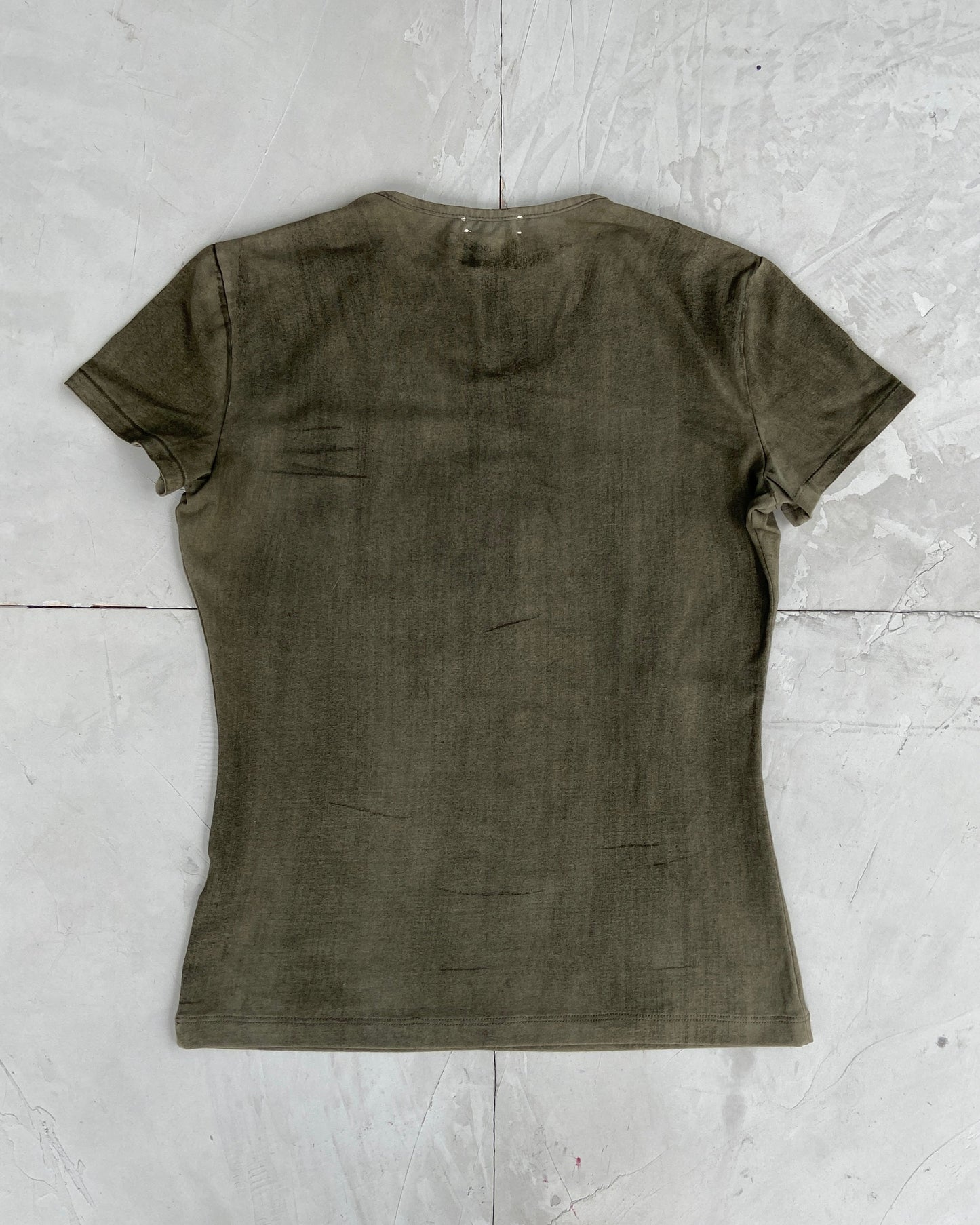 JOHN GALLIANO 2000'S TEXTURED SKULL TOP - L